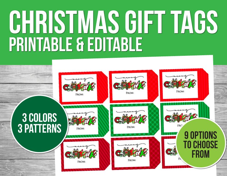 Christmas Gift Tags Printable Editable Gift Tags Printable Etsy Christmas Gift Tags Printable Editable Gift Tags Printable Etsy