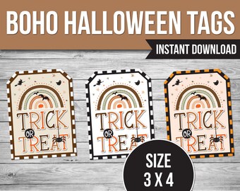 Boho Halloween Gift Tags | Spooky Trick or Treat