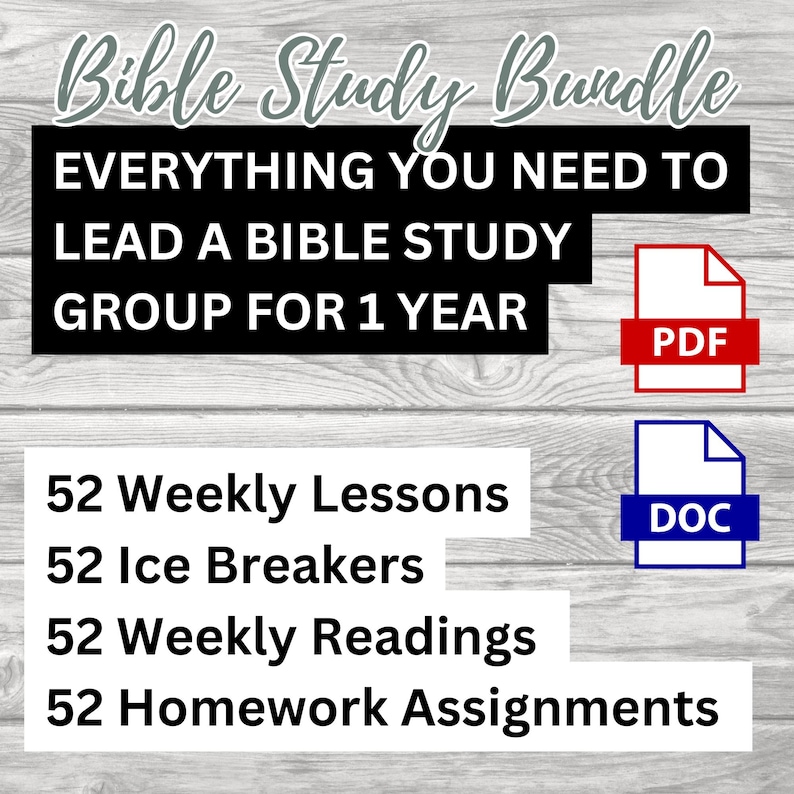 Women's Bible Study Bundle: 52-week Printable Curriculum (PDF Download ...