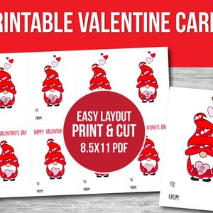 Kids Printable Valentine Cards, DIY Valentines, Cards for Kids ...