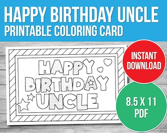 Uncle Birthday Card - Etsy