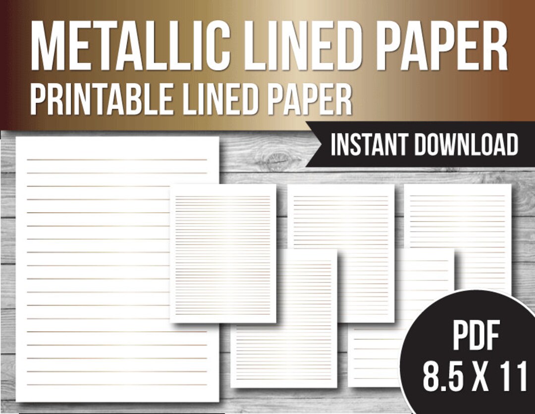 Printable Lined Paper Wide Rule College Rule Paper Lined - Etsy