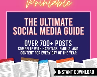Guía de contenido para redes sociales: Más de 1000 ideas para publicaciones