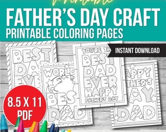 Dibujos para colorear del Día del Padre: Manualidades divertidas para papá