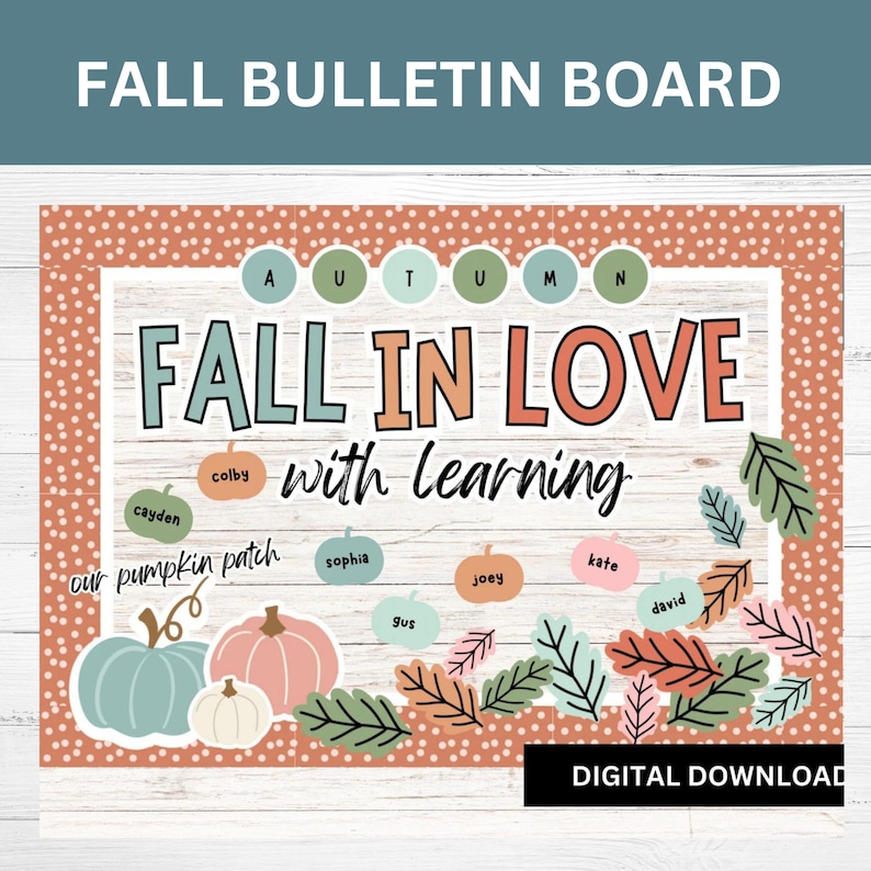 Fall Classroom Bulletin Board Kit: Autumn Decor - Etsy