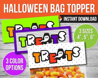 Halloween Treat Bag Topper: Party Favor Printable