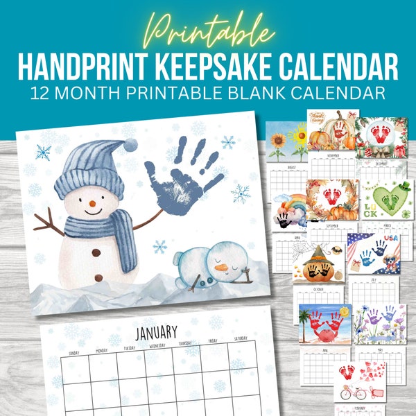 Handprint Keepsake | Handprint Memory Book | Handprint Art | Handprint Craft | Handprint Craft Printable | Handprint Craft for Kids