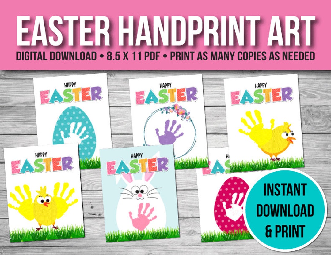 Easter Handprint Art Keepsake Art Easter Activity Craft