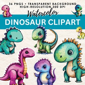 Kawaii Dinosaurs Clipart, Cute Dinosaur PNG, Dino Clipart, T Rex Clipart, Cute Dinosaur PNG