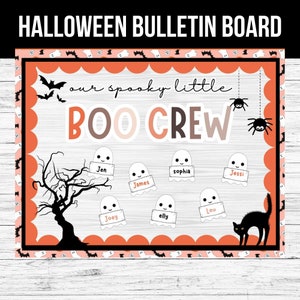 Boo Crew Halloween Bulletin Board Kit: Printable Classroom Decor (PDF)