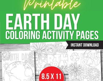 Earth Day Malvorlagen: Arbeitsblätter zur Aktivität für Kinder (PDF)