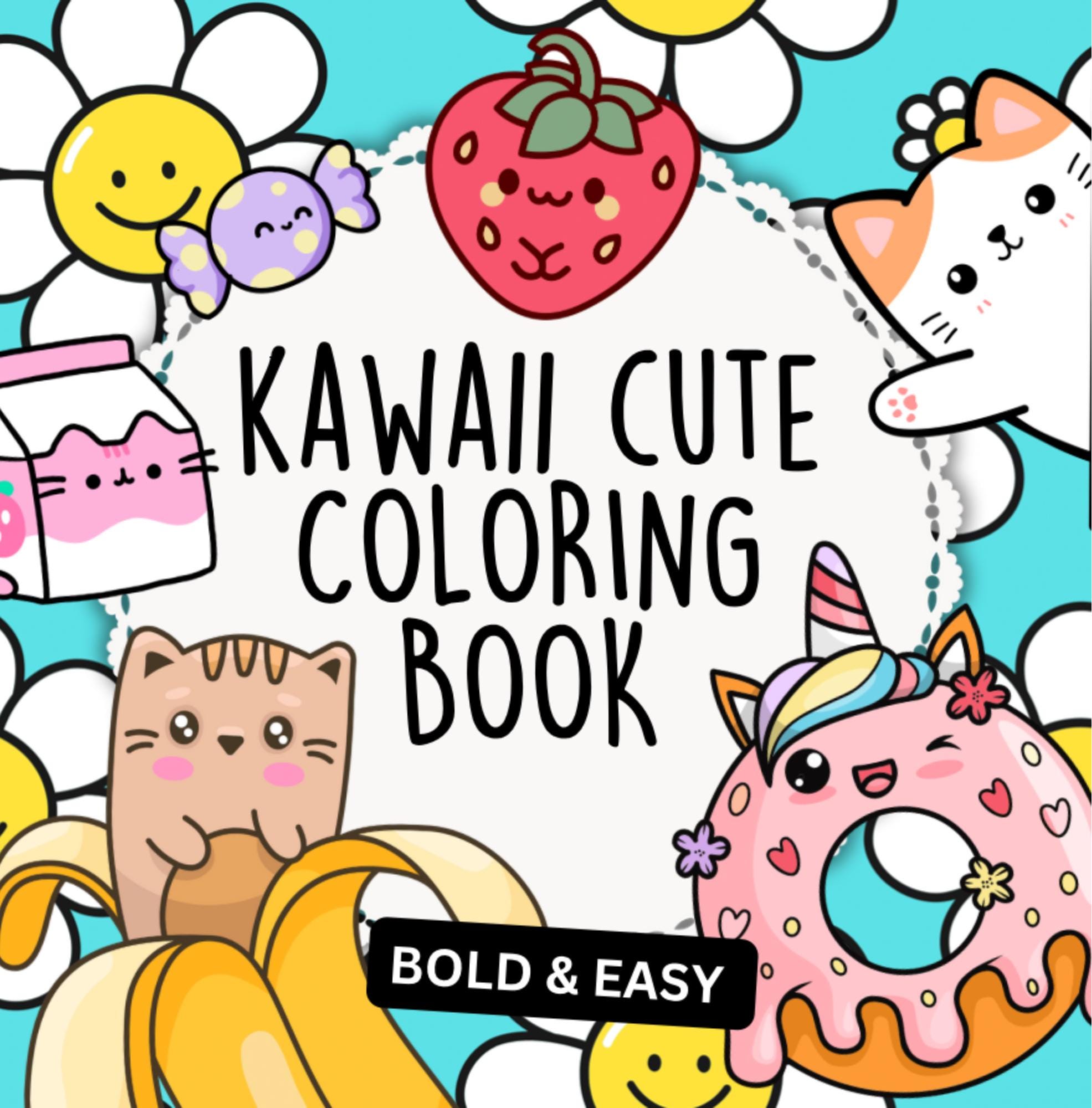 大人と子供向けのかわいい塗り絵、楽しい印刷可能な塗り絵ページPDF