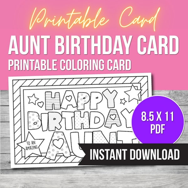 Card for Aunt - Etsy