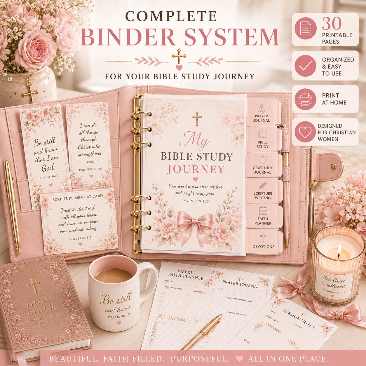 Bible Study Printable Bundle for Women | Christian Prayer Journal ...