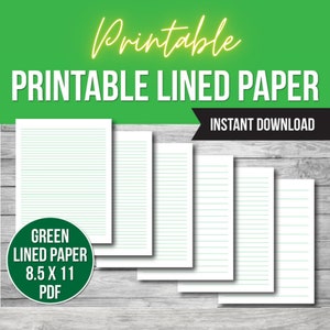 Lot de papiers lignés imprimables, règle large du Collège, cahier, papier ligné PDF SVG PNG Jpeg