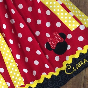 Minnie Maus Kleid Preteen Geburtstag Outfit Minnie Kleid Minnie Geburtstagskleid Minnie Kleid Minnie