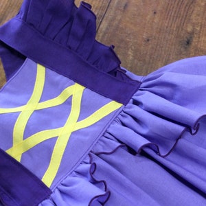 Rapunzel Dress Ruffle Top Birthday Outfit  Outfit Rapunzel Birthday Outfit Disney Rapunzel Outfit