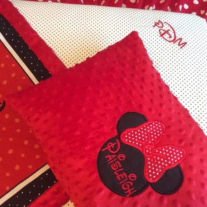 Disney Minnie Mouse Cuscino Copertura Minnie Minky Baby Bedding Cuscino Copertina Minnie Mouse Nursery Bedding