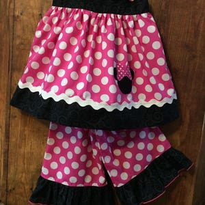 Birthday Outfit Girls Pink Minnie Mouse Girls Birthday Outfit Minnie Outfit Pink Birthday Outfit