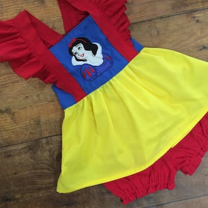 Snow White Ruffle Top Birthday Outfit Snow White Outfit Princess Birthday Outfit Snow White Outfit