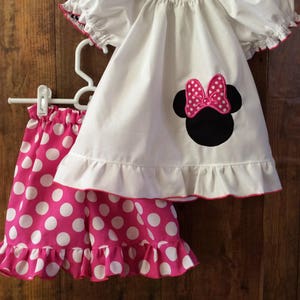 Bebe Ninas Rosa Minnie Mouse Traje Minnie Mouse Traje Bebe Etsy