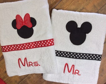 Minnie Mickey Mouse Beach Bath Towel Minnie Mouse Bath Towel Mickey Mouse Beach Towel Mickey Minnie Mouse Monogrammed Beach Bath Towel