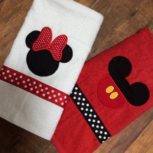 Minnie Mickey Mouse Beach Bath Towel Minnie Mouse Bath Towel Mickey Mouse Beach Towel Mickey Minnie Mouse Monogrammed Beach Bath Towel