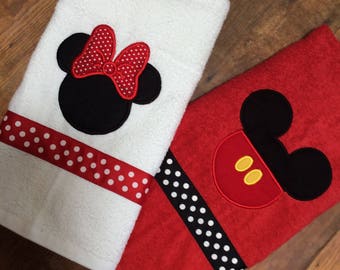 Minnie Mickey Mouse Beach Bath Towel Minnie Mouse Bath Towel Mickey Mouse Beach Towel Mickey Minnie Mouse Monogrammed Beach Bath Towel