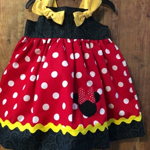 Baby Mädchen Disney Minnie Mouse Kleid Geburtstag Outfit Minnie Knoten Kleid Minnie Kleid Minnie Birthday