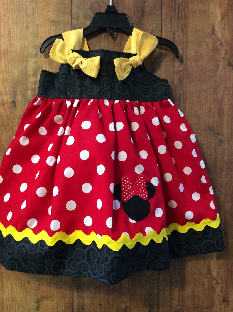 Baby Girl's Disney Minnie Mouse Dress Birthday Outfit | Etsy