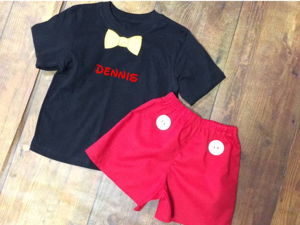 Mickey Mouse Birthday Outfit Shirt Shorts Mickey Mouse Outfit Mickey Birthday Shirt Mickey Mouse Shorts