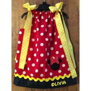 Minnie Maus Kleid Geburtstag Outfit Minnie Kleid Minnie Geburtstagskleid Minnie Kleid Minnie