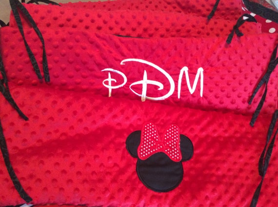 minnie mouse crib bumper