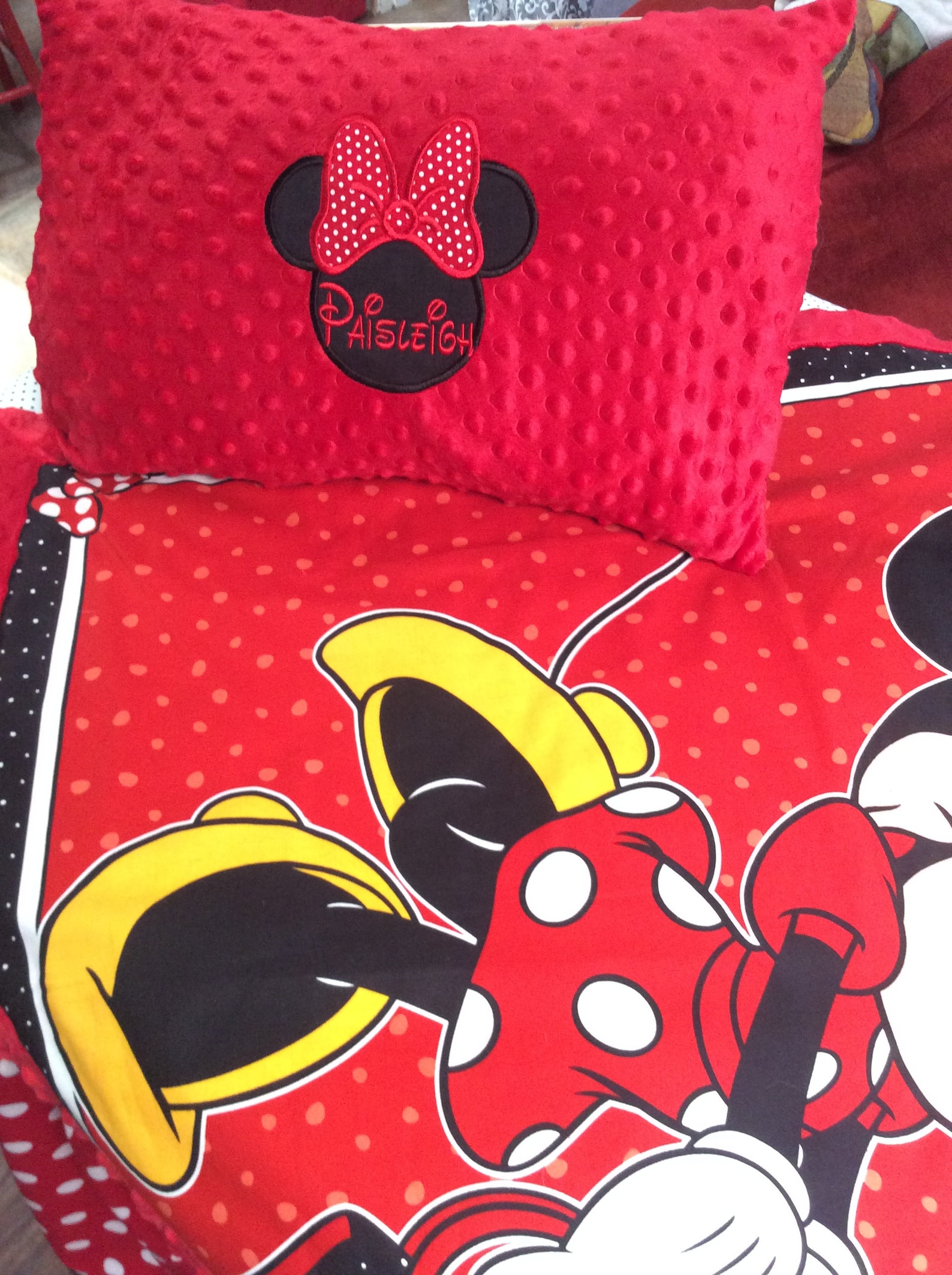 Minnie Mouse Crib Bumper Pads Baby Crib Bumper Pads Minnie Etsy