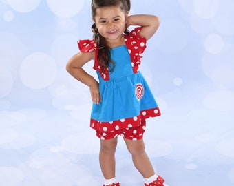 Mädchen Lollipop Rüschen Kleid Outfit, Geburtstags-Outfit