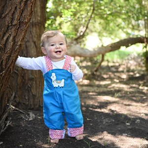 Christmas Llama Baby Boy Longall Outfit: Peruvian Holiday