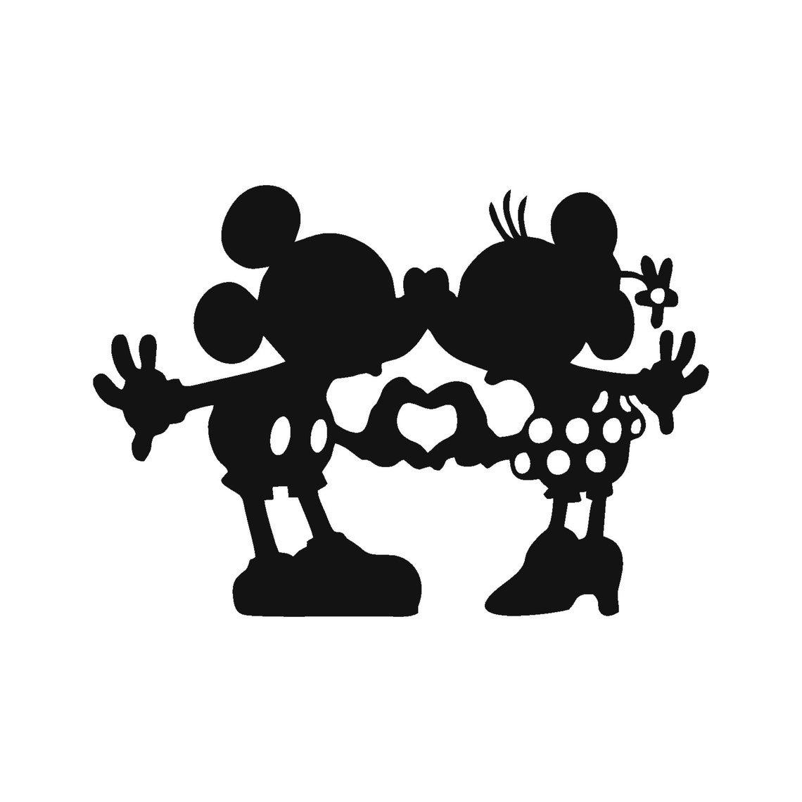 Disney Mickey and Minnie Mouse Heart Hands SVG File PNG File | Etsy