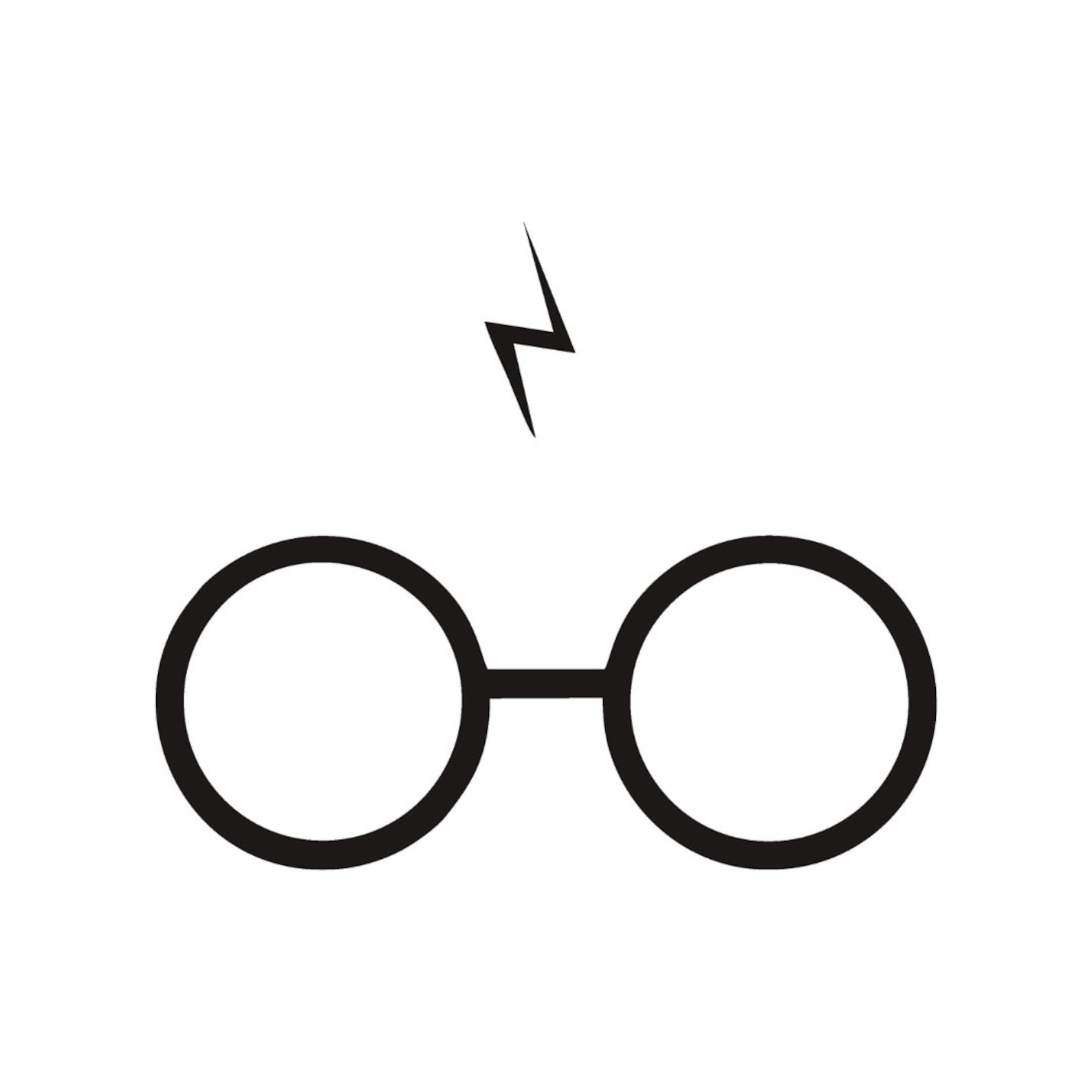 Harry Potter Glasses and Scar SVG File PNG File DXF File | Etsy