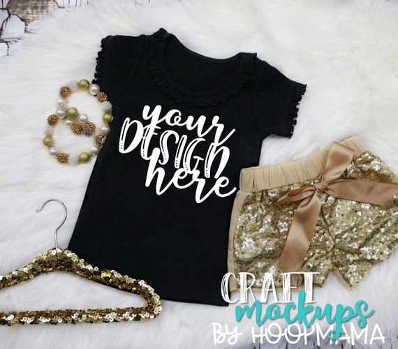 Black T-Shirt Mockup Image 2 Kavio I1c0558 Girly