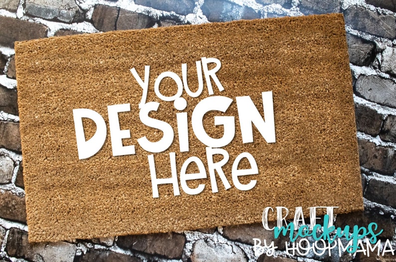 Download Door Mat Mock Up Brown Welcome Home Mat PSD Smart Object ...