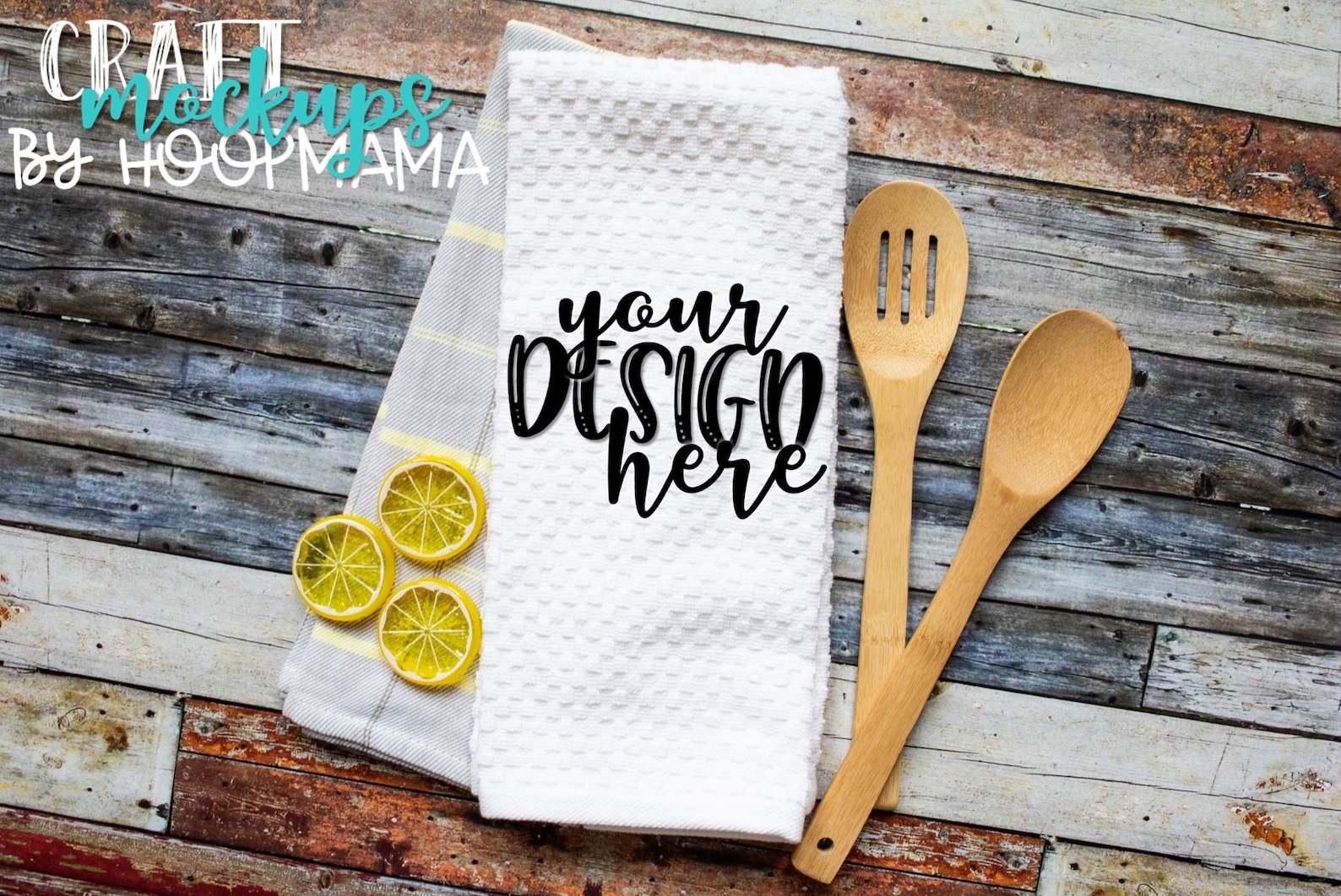 White Waffle Towel Mock Up Kitchen Towel Mock Up PSD Etsy