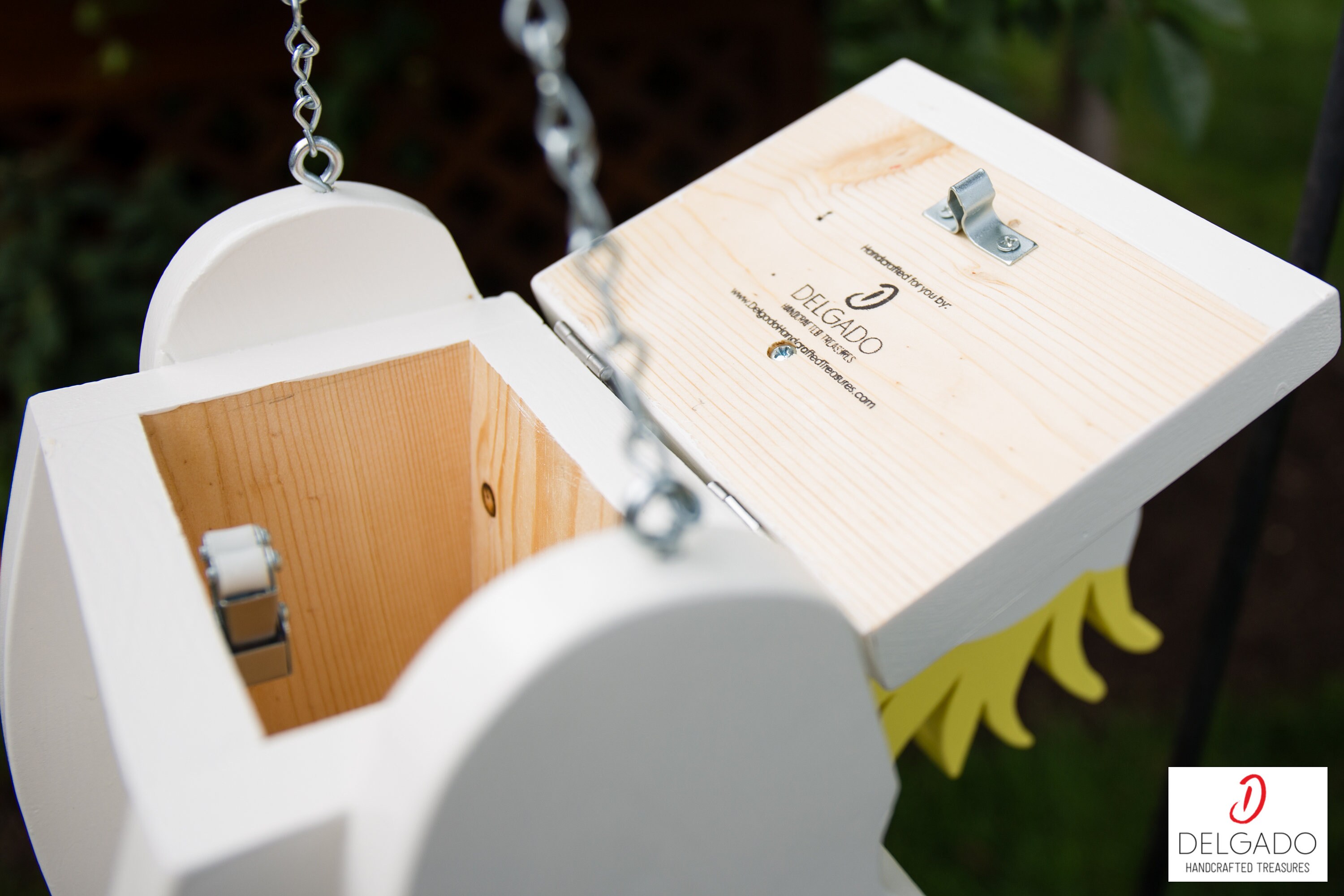 Sulphur Crested Cockatoo Bird House Birdhouse Hand Painted Etsy