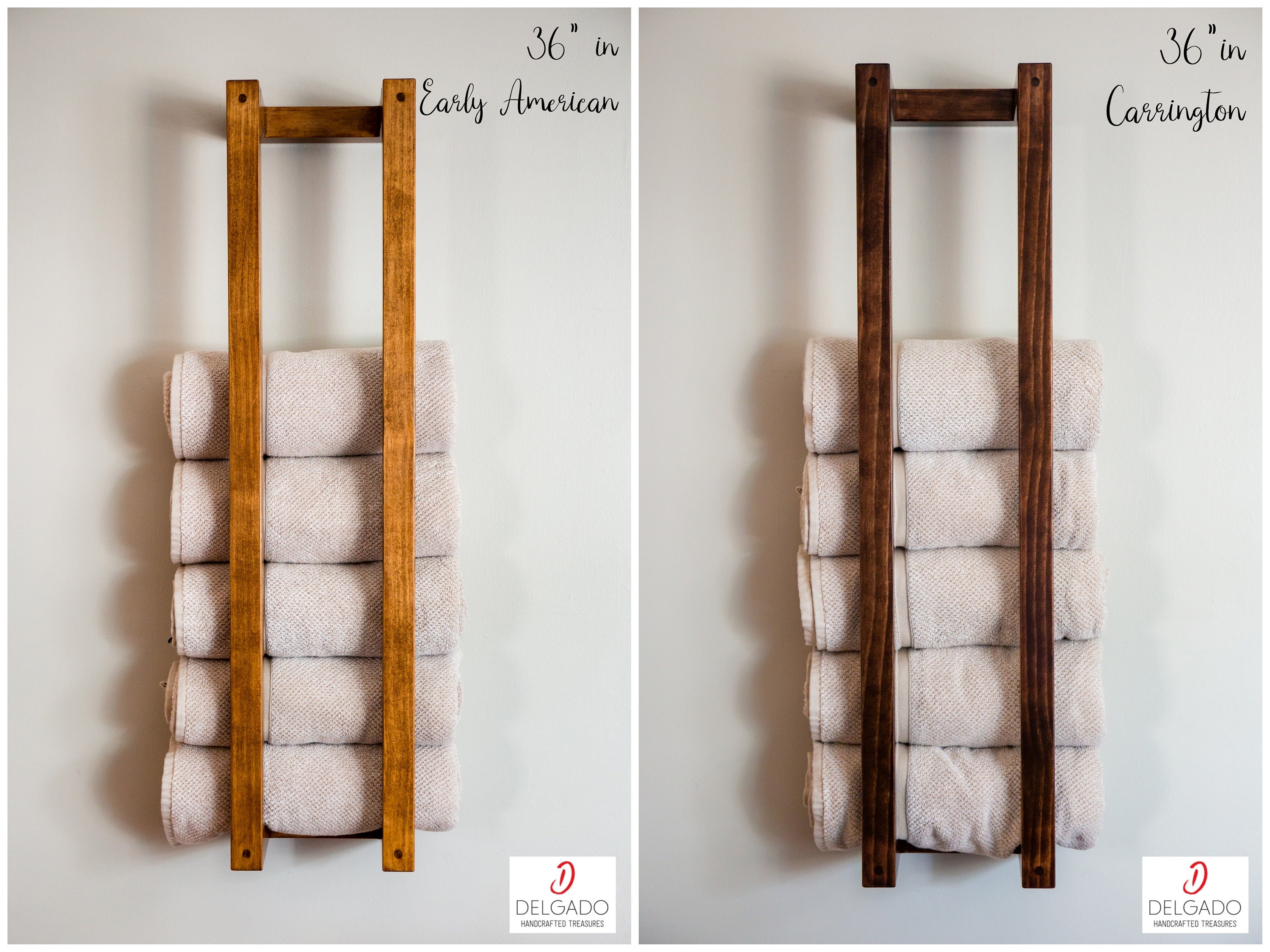 Wooden towel rack wall mounted hotsell