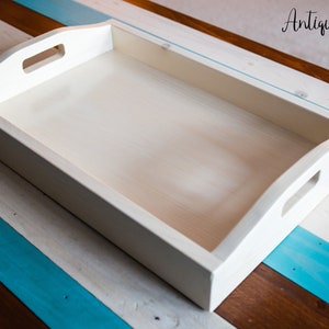 Handmade Wood Serving Tray with Built-In Handles, Custom Stain, Personalized, Made to Order image 8