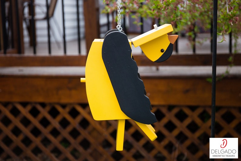 American Goldfinch Bird House Birdhouse Hand Painted Solid | Etsy Italia