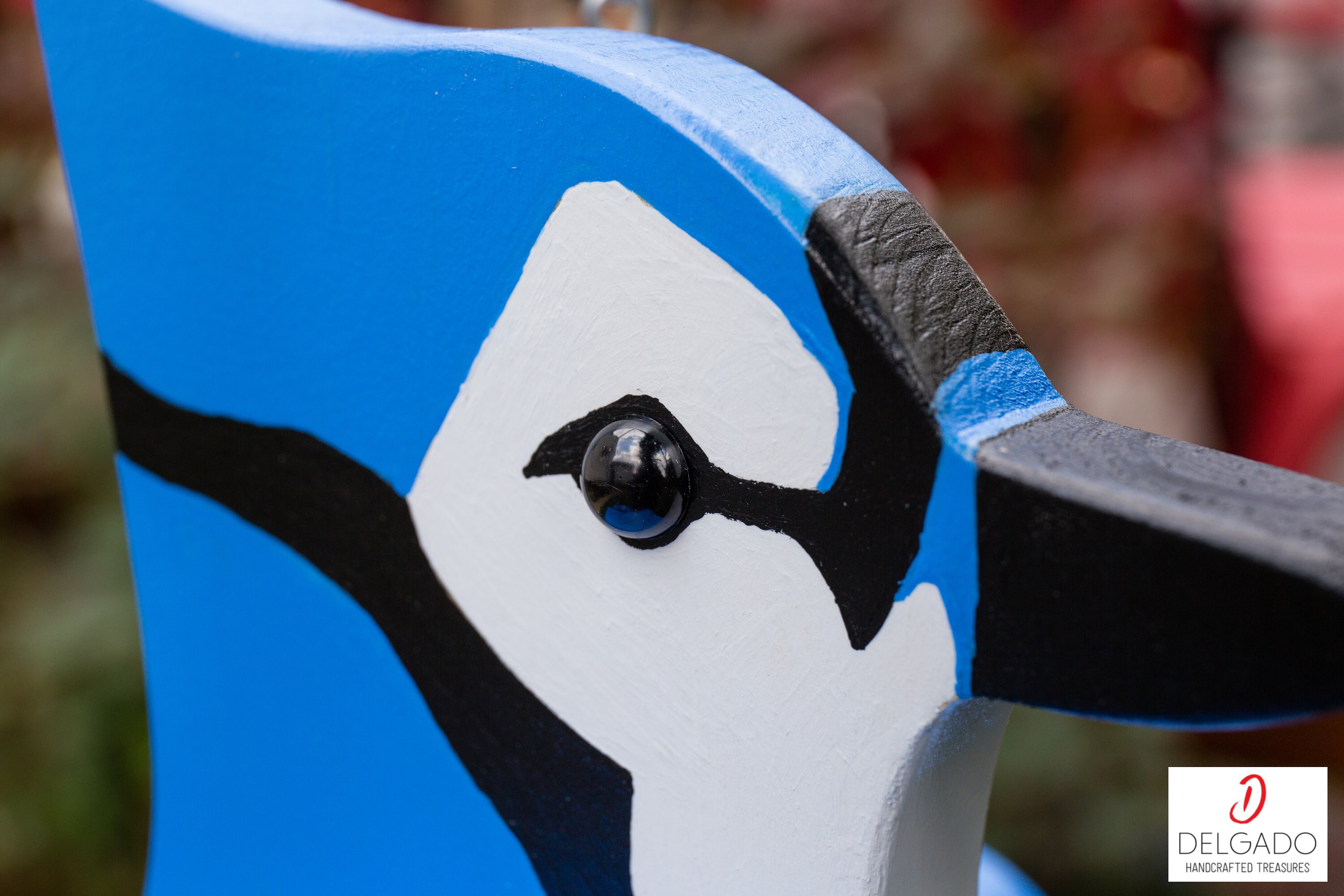 Blue Jay Bird House Birdhouse Hand Painted Solid Wood Made | Etsy