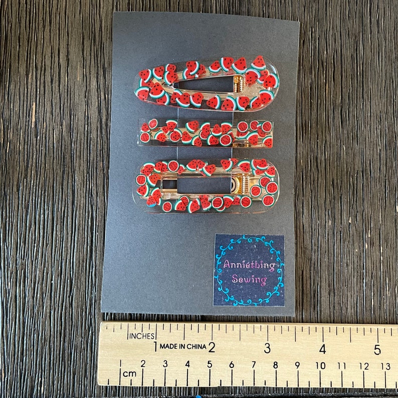 Resin Hair Accessories Resin Hair Clip Watermelon Barrette Resin Hair Slide Watermelon Hair Clip Girls Hair Clips Resin Barrette