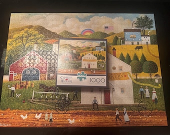 Charles Wysocki House Movers 1000 Piece Jigsaw Puzzle