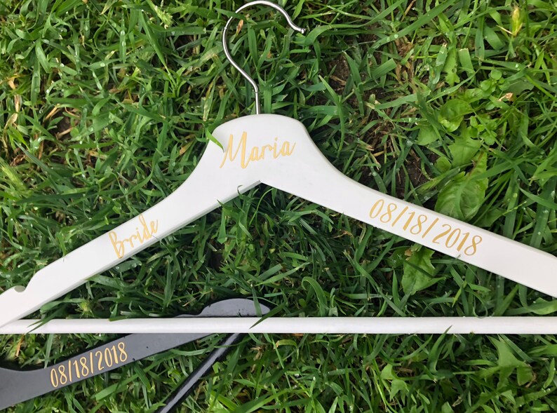 Mr and Mrs Wooden Hangers Personalized Wooden Hanger Custom Etsy