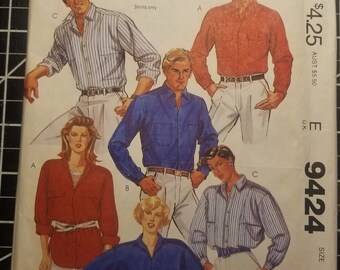 McCall's Misses and Men's Shirt Pattern